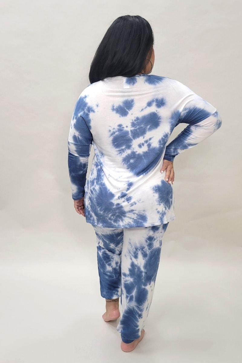 PR0382 Blue Tie Dye Set